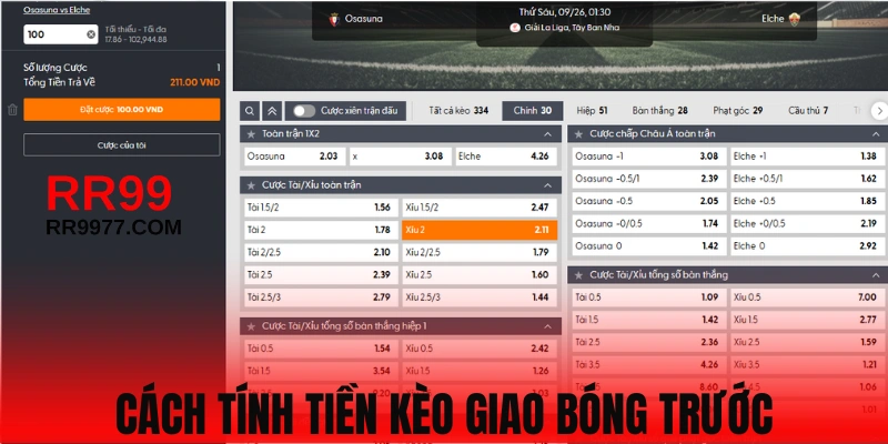 Chi tiết cách tính tiền khi thắng kèo Kick off